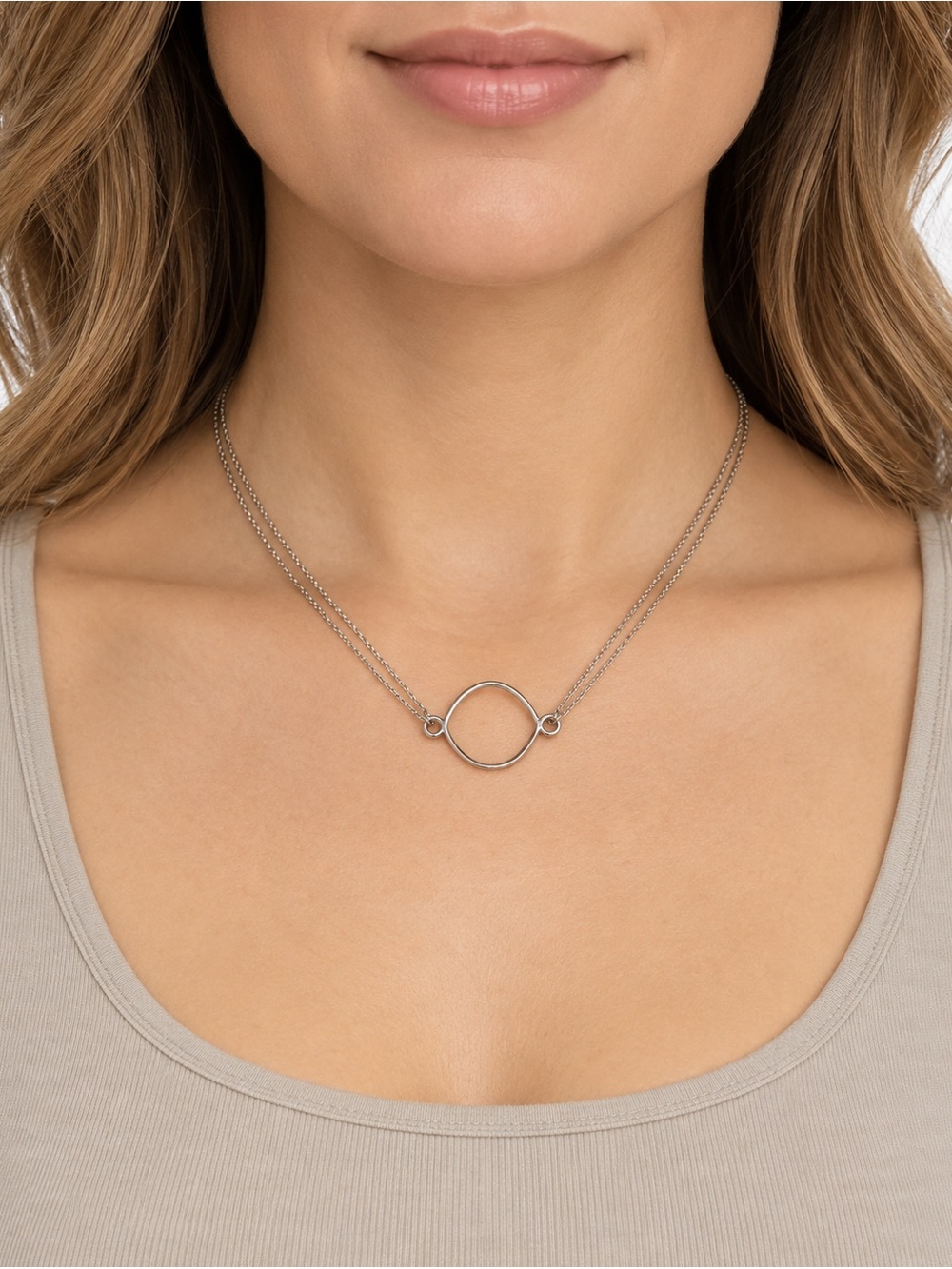 GORJANA Double Chain Sterling Silver Necklace